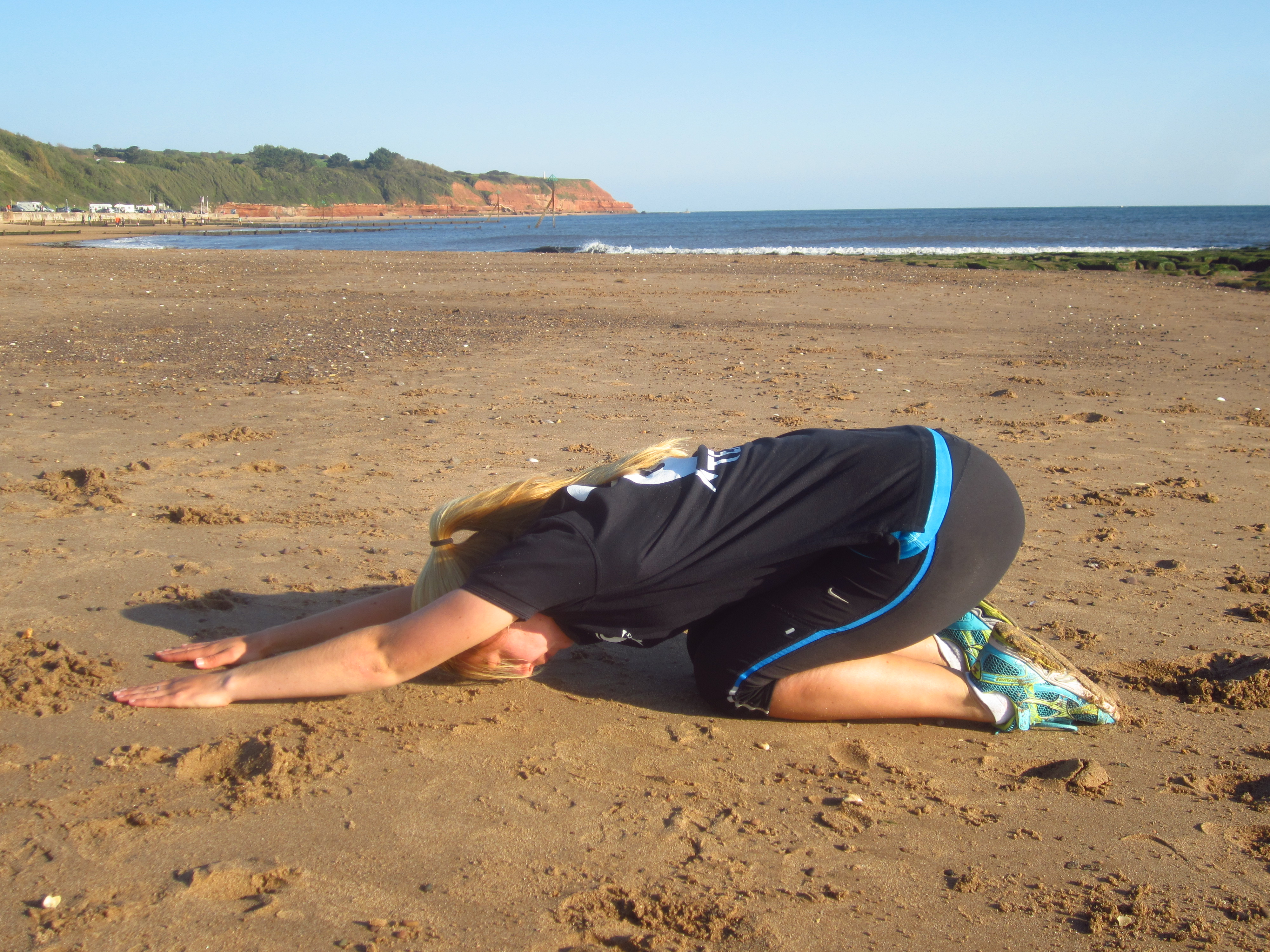 Yoga stretch 3 childs pose